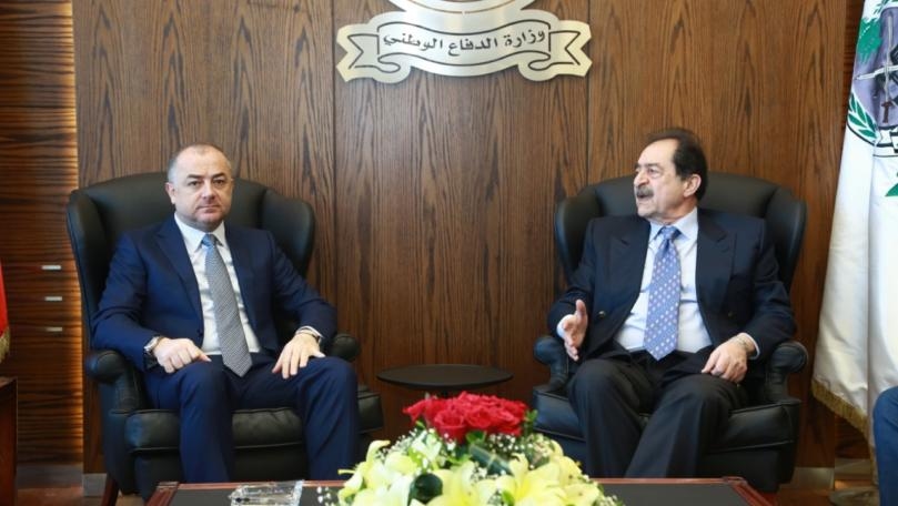 بو صعب استقبل سليم سعادة والمفتش العام لوزارة الدفاع مع وفد