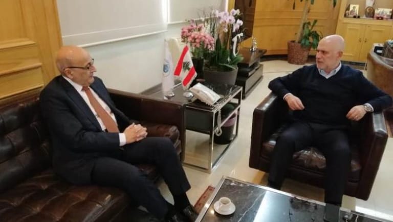Fenianos, Khoury discuss transport between Lebanon and Syria