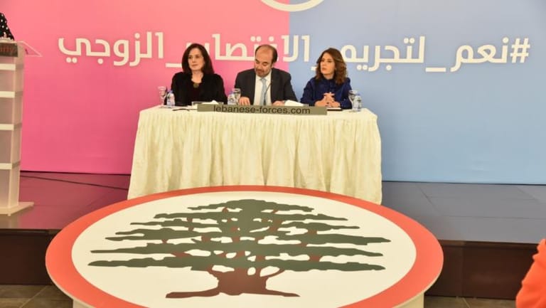 "القوات" تقدّم اقتراح قانون لـ"تجريم الإغتصاب الزوجي"