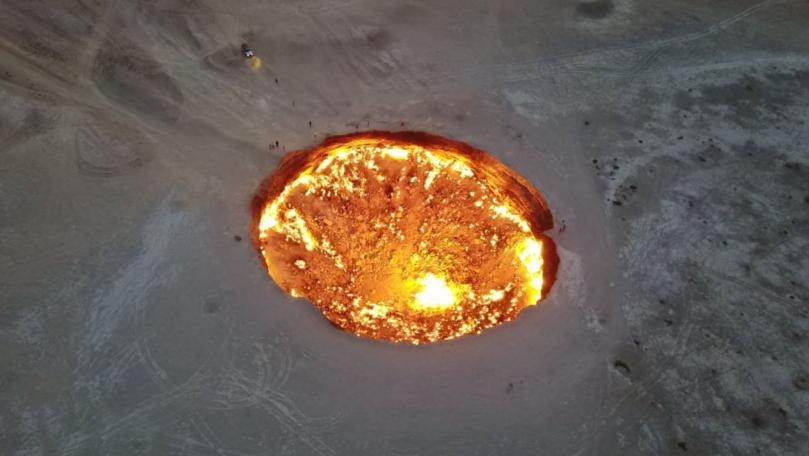 'Door to Hell': Remarkable Drone Footage Shows Fire Burning for 40 Years