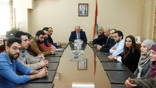 Jarrah listens to demands of Council of Authors and Composers in Lebanon