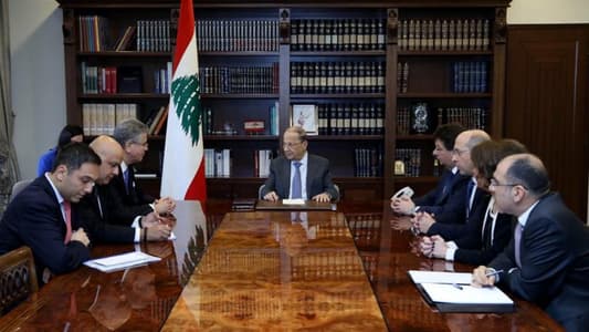 عون عرض للعلاقات بين لبنان والبنك الدولي مع بلحاج