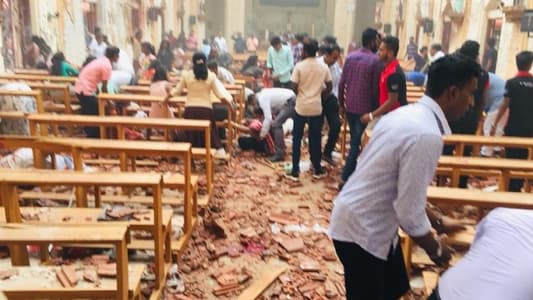 Photos and Video of Blast-Ravaged Church's Interior in Sri Lanka
