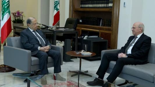 Aoun meets Prosecutor Hammoud