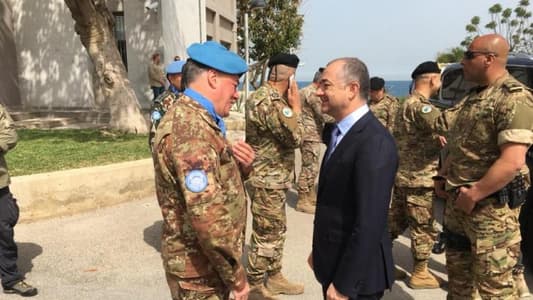 Bou Saab tours south Lebanon, visits UNIFIL