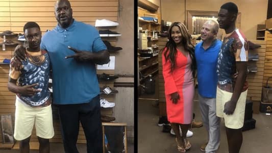 Shaquille O'Neal Buys 10 Pairs of Shoes for Teen With Size 18 Feet