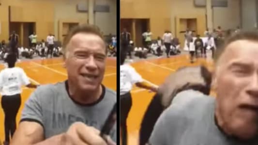 Arnold Schwarzenegger Kicked in the Back During Event in South Africa