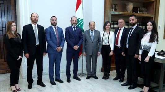 Aoun welcomes World Syriac Union delegation