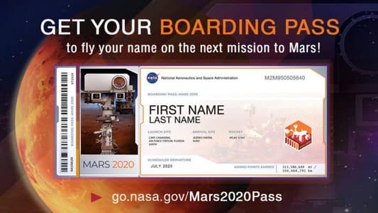 You Can Send Your Name to Mars Aboard the 2020 Rover