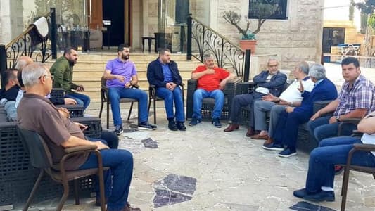 محمود قماطي بحث شؤوناً تنموية مع رئيس بلدية حارة صيدا 