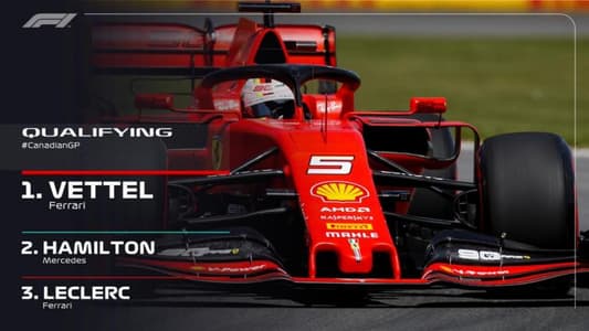 "رويترز": الألماني سيباستيان فيتل سائق فيراري يخطف مركز أول المنطلقين لسباق جائزة كندا الكبرى للفورمولا 1