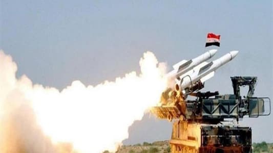 الدفاعات الجوية السورية تُسقط صواريخ اسرائيلية