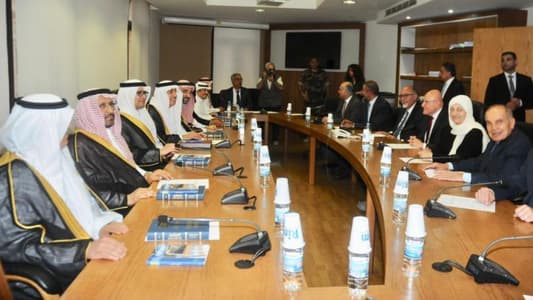Saudi Shura Council delegation meets Lebanese Saudi Parliamentary Friendship Committee in Nejmeh Square