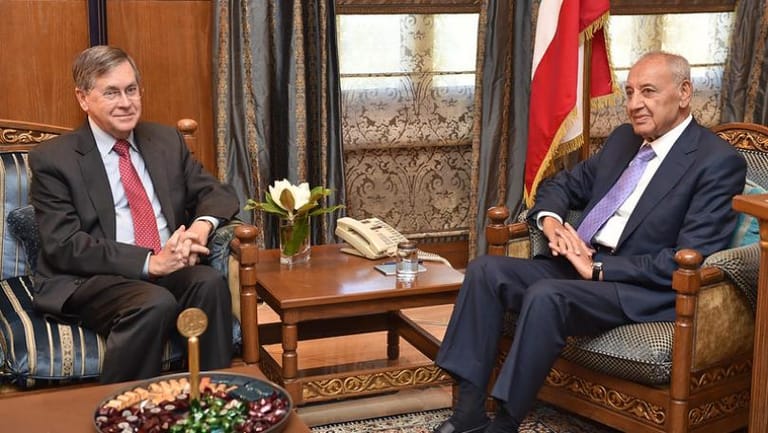 Satterfield leaves Ain al-Tineh without making any statement