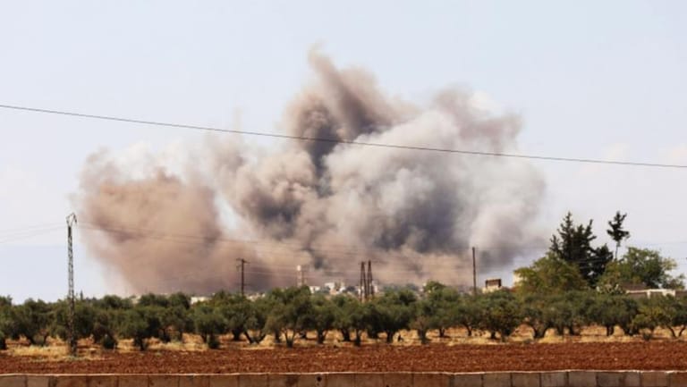 مقتل 15 مسلحاً في غارة روسية على ادلب 