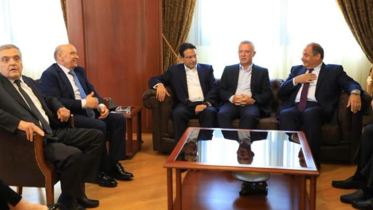 بالصورة: رئيس "تيار المرده" سليمان فرنجيه ونواب "التكتل الوطني" في ورشة عمل تتناول الوضعين الاقتصادي والاجتماعي في مقر المجلس الاقتصادي والاجتماعي في وسط بيروت