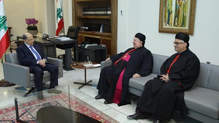 عون استقبل عبد الساتر ومطر