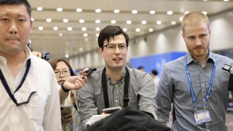 Australian student released from North Korea in 'good spirits'