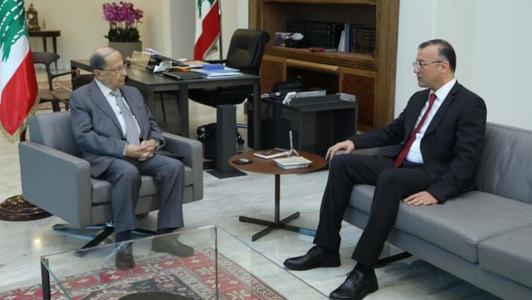 الرئيس عون استقبل النائب علي درويش وأجرى معه جولة أفق تناولت التطورات السياسية