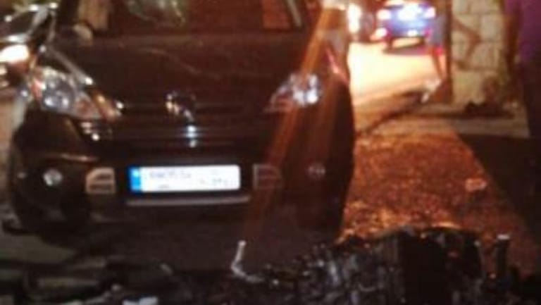 جريح في حادث سير 