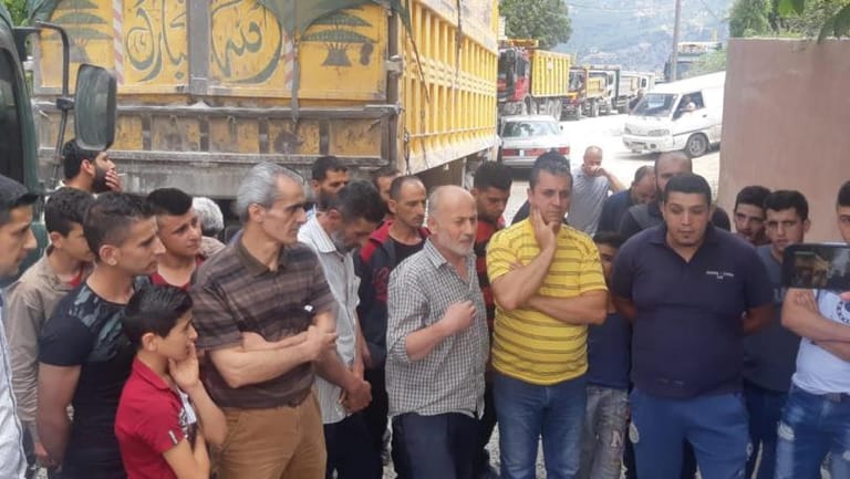 ماذا طلب أهالي بقرصونا من وزير الاشغال؟