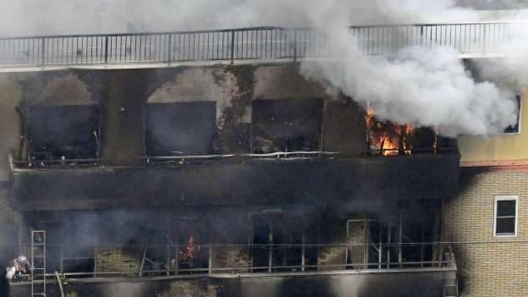 Arson suspected as fire engulfs Japanese studio; at least 23 feared dead
