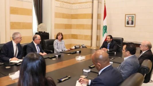 Hariri receives General Electric delegation