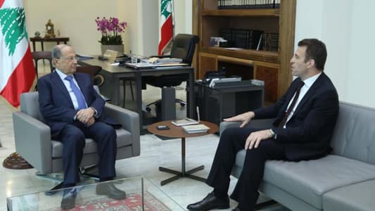 الرئيس عون استقبل سفير لبنان لدى نيجيريا السفير حسام دياب وعرض معه للعلاقات بين لبنان ونيجيريا
