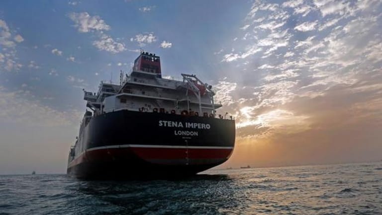 Operator of seized British tanker says still waiting to visit crew in Iran