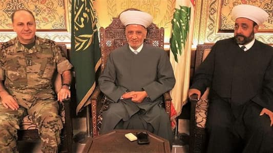 دريان التقى الأمين العام للمجلس الأعلى للدفاع ووفدا من المنية