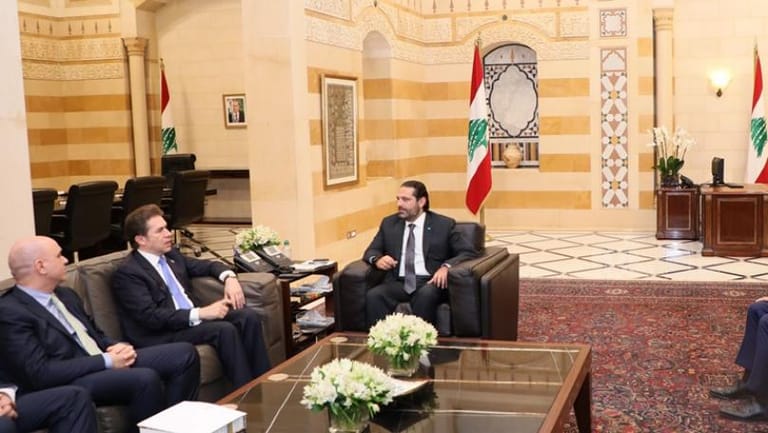 Hariri receives Paraguayan Foreign Minister
