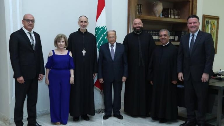 Aoun welcomes NDU delegation