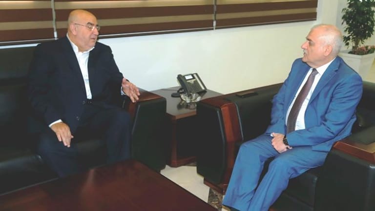 جبق إستقبل حمدان وعرض معه لمسألة الدواء