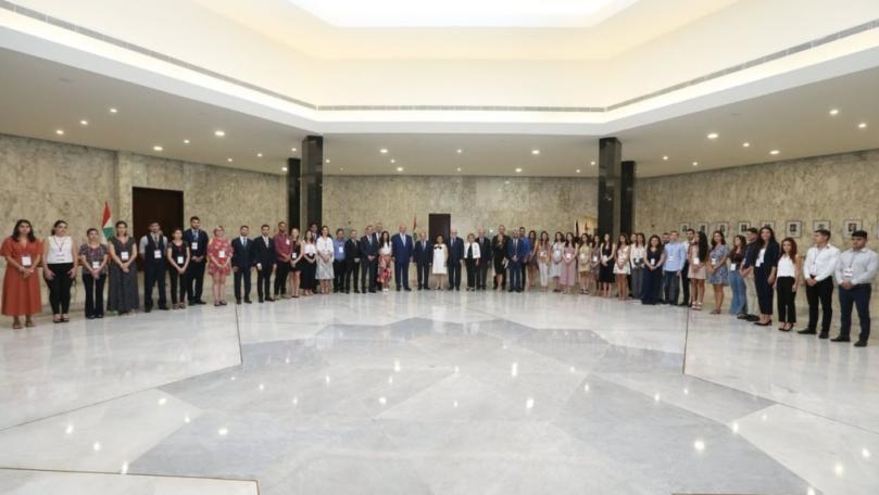 Aoun meets with delegation from Maronite Diaspora Foundation
