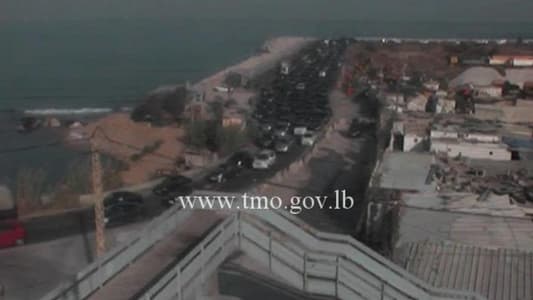 التحكم المروري: حركة المرور كثيفة على الطريق البحرية من انطلياس باتجاه بيروت