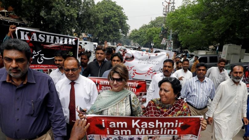 Protests across Pakistan over India's 'illegal' move in contested Kashmir
