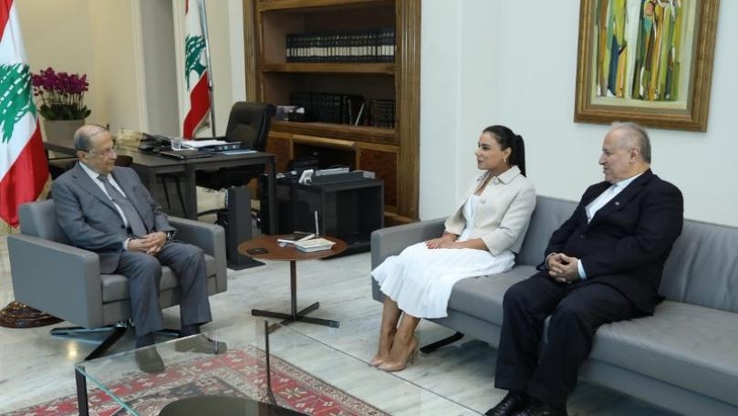Aoun receives USJ's Daccache, President of Lebanese Energy Association for Health