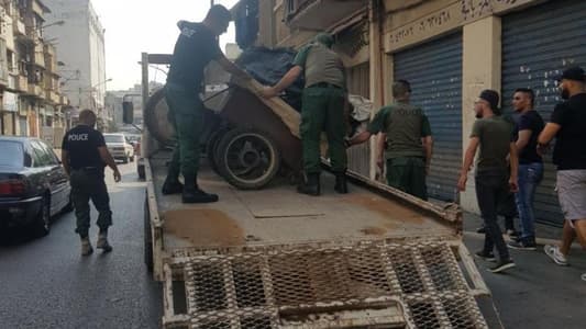 شرطة بلدية طرابلس تصادر عددًا من البسطات 