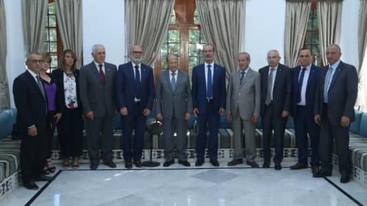 President Aoun welcomes Kataeb delegation from Chouf