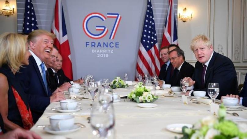 Trump paints picture of unity at prickly G7 summit
