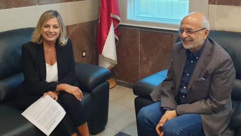 شهيب بحث مع كلودين عون روكز في تحديث المناهج ودمج ذوي الحاجات الخاصة