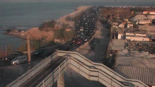 التحكم المروري: حركة المرور كثيفة على الطريق البحرية انطلياس باتجاه بيروت