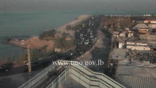 التحكم المروري: حركة المرور كثيفة على الطريق البحرية من انطلياس باتجاه بيروت