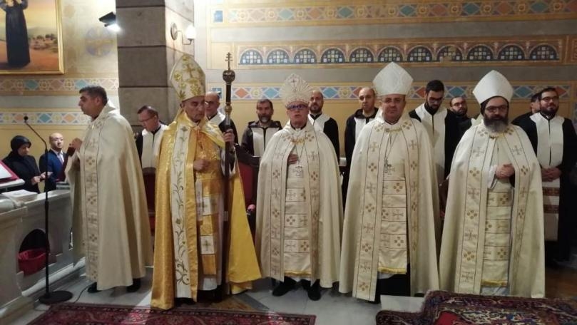 Rahi celebrates Bishop Warcha's appointment as Patriarchal Vicar before Holy See
