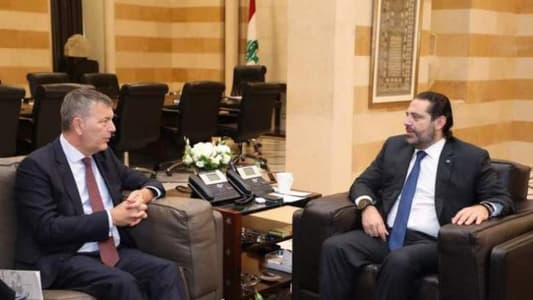 Hariri receives Lazzarini