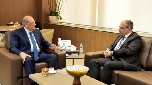 Jarrah welcomes Ambassador of Egypt, tackles situation in Lebanon, region