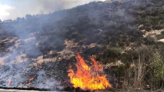 حريق كبير في خراج برج الملوك وتل نحاس