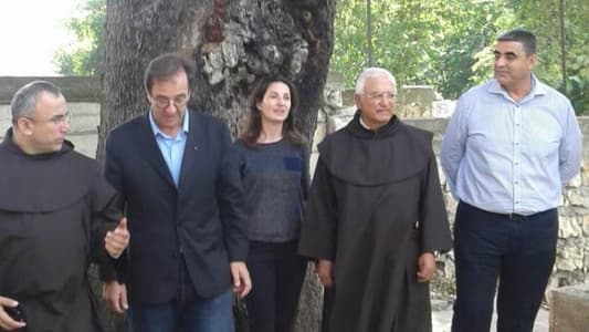 Foucher tours Akkar, visits monastery of Saint Doumit for Carmelite fathers in Kobayat