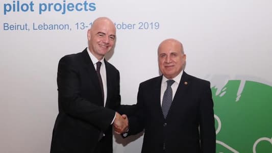 FIFA President launches football project for schools in Beirut