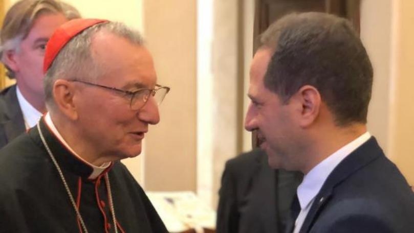 Gemayel winds-up his visit to Italy by meeting with Vatican's Foreign Minister